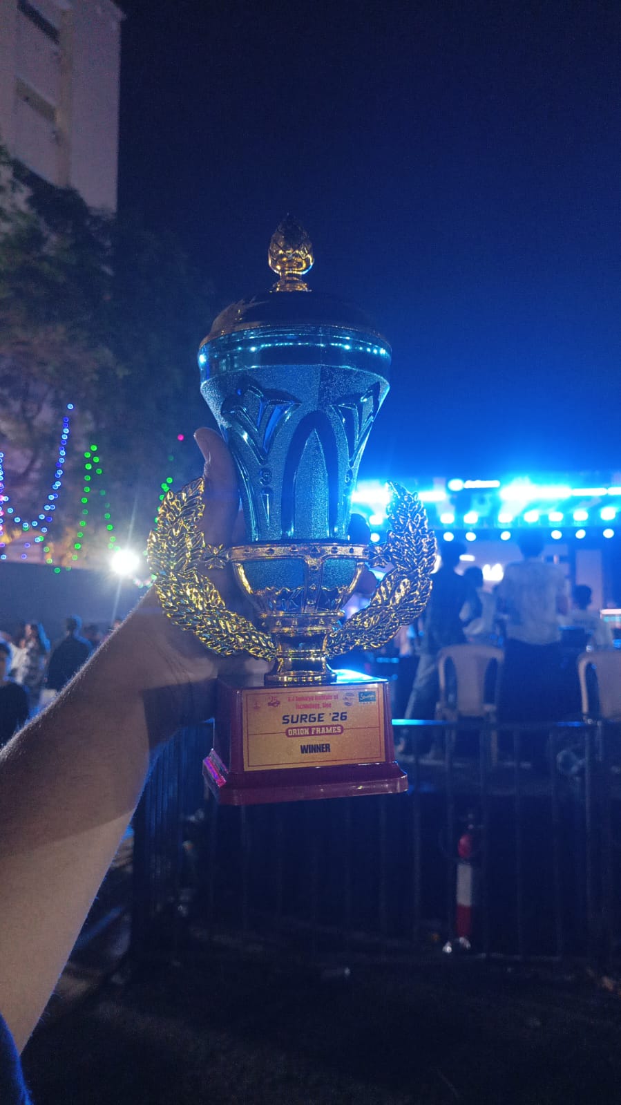 The trophy from the award-winning short film